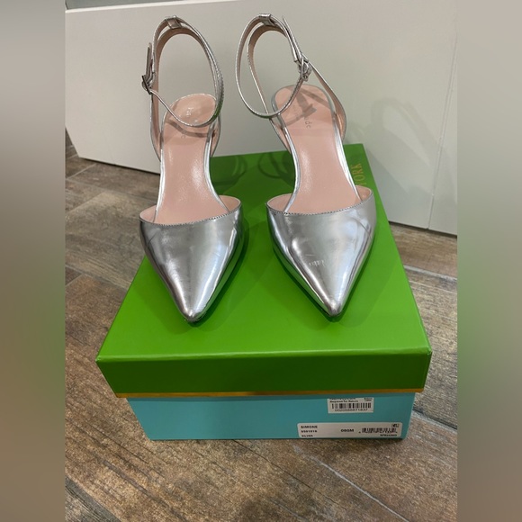Metallic Kate Spade Simone heels - Picture 3 of 6